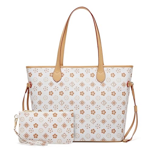 Image of Women Fashion Synthetic Leather Handbags Tote Bag Shoulder Bag Top Handle Satchel Purse Set