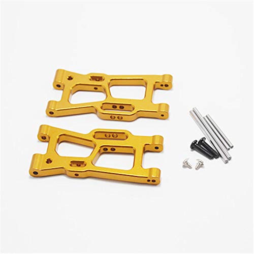 per WLtoys 1:14 144001 RC Ricambi Auto Completo Aggiornamento Metallo C Sedile Sterzo Braccio Oscillante Albero di Trasmissione Centrale, Giallo