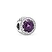 PANDORA 791725NRP Radiant Hearts Charm, Royal Purple