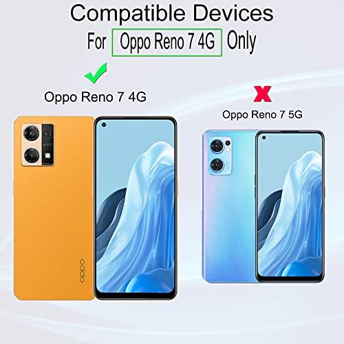 Ibywind Screen Protector for Oppo Reno 7 4G 6.43", [Pack of 2] with Metal Camera Lens Protector,Back Carbon Fiber Skin Protector,Including Easy Install Kit