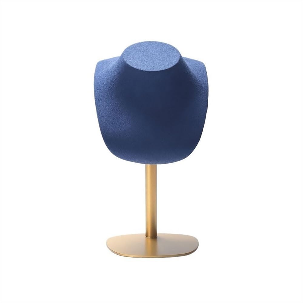 Zeng25liangOu-12 jewellery stand Model Counter Jewelry Display Props Pendant Necklace Stand Exquisite Necklace Display Stand Horizontal Jewelry Stand for Display and Storage(Blue)