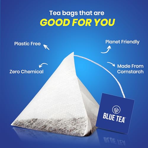 Image of BLUE TEA - Butterfly Pea Flower Tea - 25 Tea Bags (Pack of 2) Plant Based | Weight Management | Antioxidant Rich | Shankhpushpi | Caffeine Free - Flower Based | Single Tear Box | Easy Pull Sachets