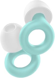 Quiet Noise Reduction Earplugs Soft Earplug for Sleeping Reusable Waterproof Earplug Noise Cancellation Hearing Protection Flexible Silicone Ear Plug for Sleep, Study, Work, Travel, Flight 6 Ear Tips in S, M, L