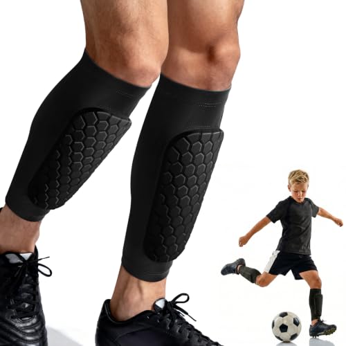XZQTIVE Soccer Shin Guards Shin Defender for Kids Youth Adult, Ski...
