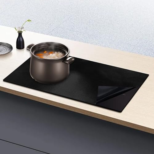 WestCH 40x60cm Esterilla protectora de inducción,Alfombrilla Protectora para Cocina de Inducción,Alfombrilla Protectora para Placa Inducción para Reutilizables Alfombrillas de silicona Cocin