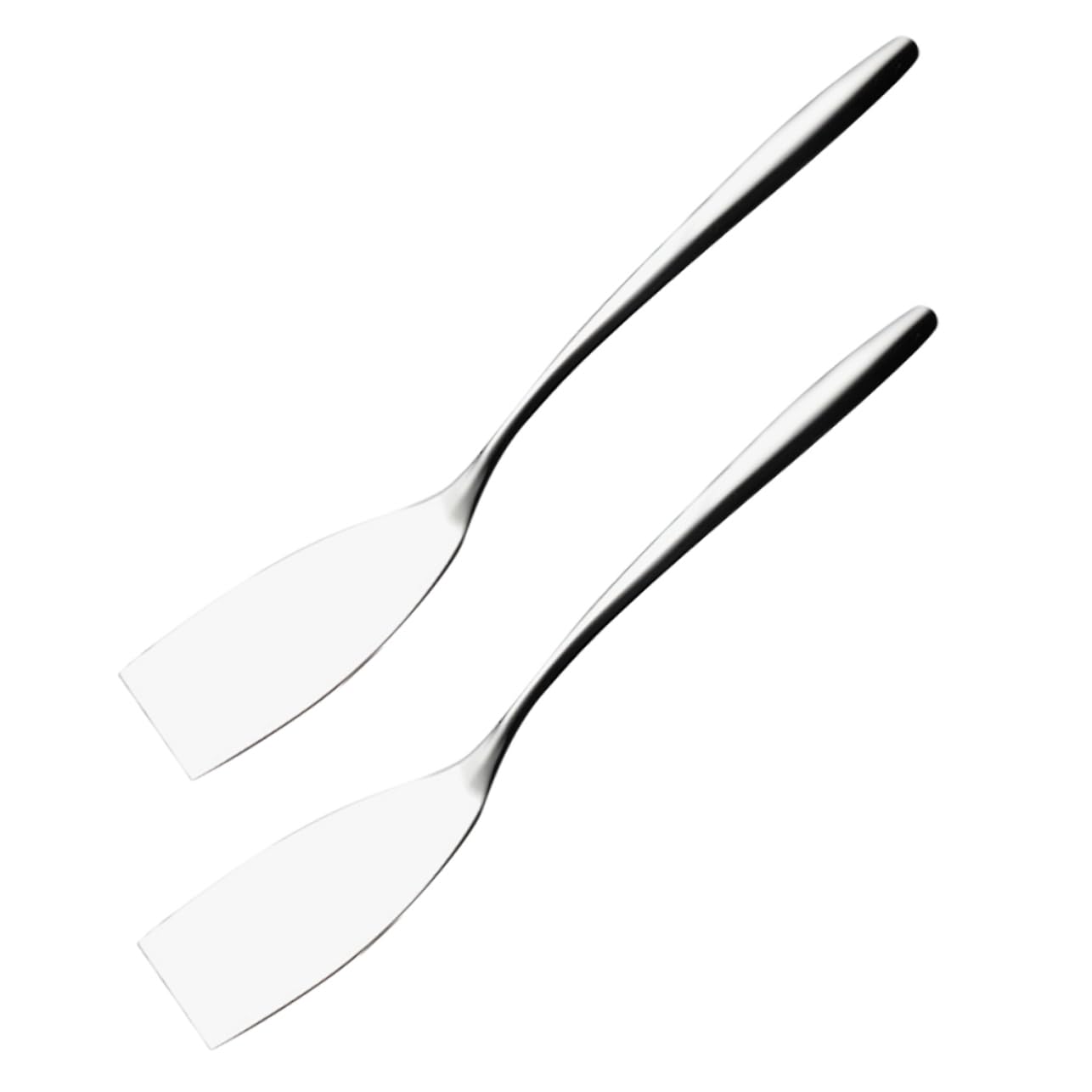 Milisten 10piezas Espátula De Acero Inoxidable Para Cocinar Utensilio Práctico Para Freír Para Parrilla y Camping Fácil De Usar y Manejar