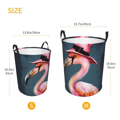 Panier à linge autonome flamant rose S pliable pour jouets