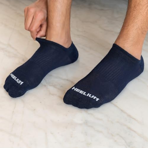 Image of HEELIUM Bamboo Ankle Socks for Men & Women | Ultra-Soft, Odour-Free, Thin & Breathable | 3X Softer than Cotton | Sizes - M (UK 4-8) & L (UK 9-13)