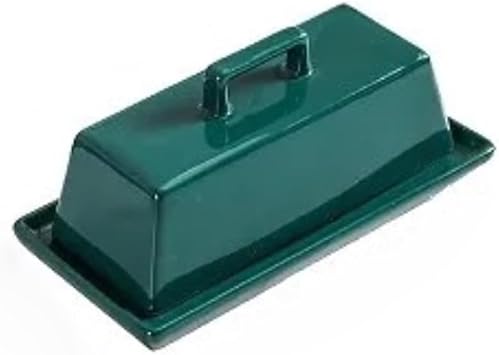 butter dish Simple Cheese Butter Plate with Lid Ceramic Kitchen Tableware Home Use Butter KeeperGreen