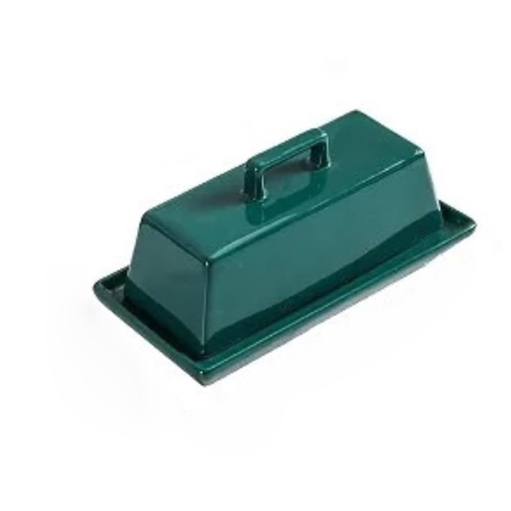 ZYYANSHOP Butter Dish Simple Cheese Butter Plate with Lid Ceramic Kitchen Tableware Home Use