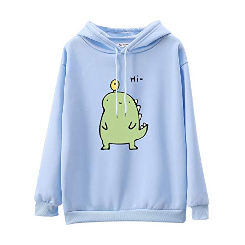 BIISDOST Sudadera con capucha para mujer, ropa de exterior deportiva con bonito patrón, jersey de manga larga, corte ajustado, sudadera universitaria, tops, suéter para fotos, divertido disfraz de