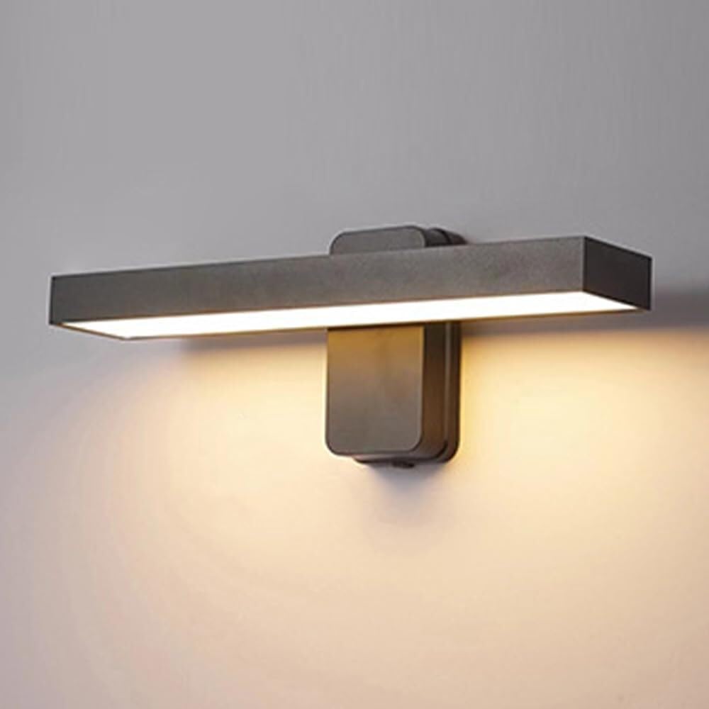 SMCCYYSD LED Wall Lamp Outdoor Indoor Modern Light 350° Rotatable Black Sconce Aluminum Lantern for Garden Villa Courtyard Balcony Foyer Entrance Corridor Mounted Lamp(40cm)