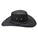 Egmy Adult Solid Casual Summer Western Fashion Cowboy Sun Hat Wide Brim Travel Sun Cap Foam Cowboy Hat (Black, One Size)