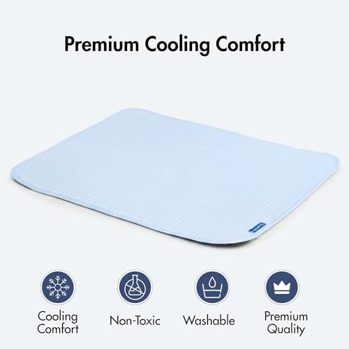 Spark Paws Cooling Mat for Dogs - Size S, Non-Toxic Blue Pad