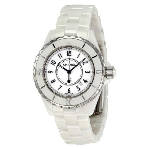 Chanel Women's H0968 J12 White Ceramic Bracelet Watch