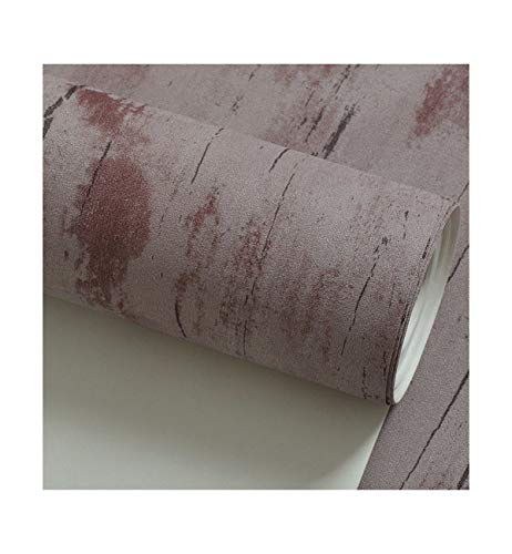 T-QZZQ Nostálgico llano retro negro gris cemento papel tapiz restaurante bar tienda de ropa peluquería viento industrial papel pintado, óxido rojo