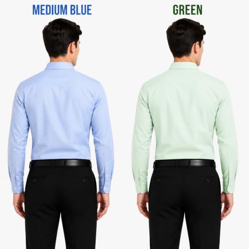 Image of Men's Solid Formal Shirt | Premium Cotton Rich Full Sleeves Shirt | Comfort Fit Office Wear Shirt with Single Chest Pocket | Stylish Casual & Formal Shirt for Men