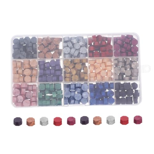 Kit de cire à cacheter pour invitations de mariage incluant 375 perles de cire de qualité