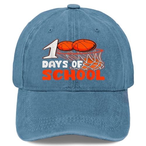 100 Days of School Basketball 100 Days Smarter Balls Hat
