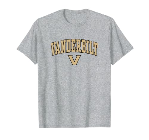 Vanderbilt Commodores Arch Over Logo Gray T-Shirt Small