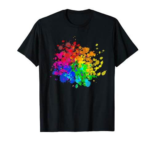 LGBT Schwul Lesben CSD/Pride Farbe Splatter T-Shirt