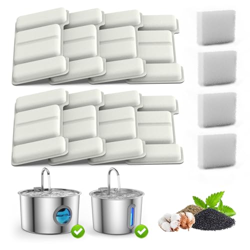 10 Filtros for Fuente de Agua para Gatos Acero Inoxidable(no Universal) (10 Filtros)