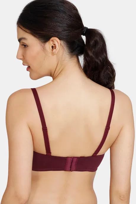 Image of BEWILD Women Balconette Bra | Lightly Padded Comfort | Soft Breathable Cotton Fabric | Seamless Design | Wirefree Comfort | Supportive Fit | Stylish Underwear