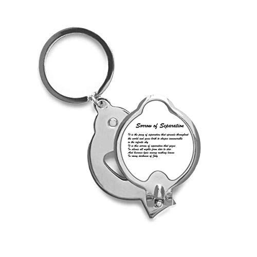 Coupe-ongles ergonomique pour éviter les ongles cassés avec motif artistique poésie