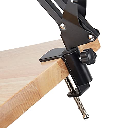 Ghghf Microphone Scissor Arm Stand And Table Mounting Clamp&Nw Filter Windscreen Shield & Metal Mount Kit #TOP6