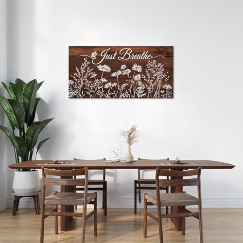 Art mural en bois de style rustique authentique