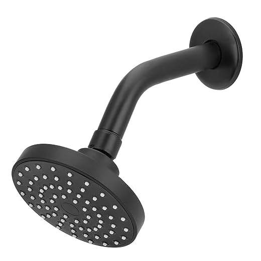 Chuveiro Ducha Flatt Preto/Black Redondo Aquecedor Solar Gás