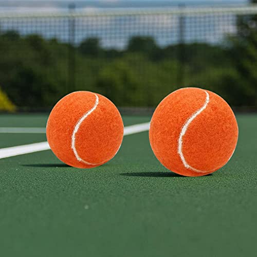 Urbest Tennis Balls, 12 Packs Training Tennis Balls Practice Balls For Novice Player, Pet Dog Playing Balls With Mesh Carry Bag (Orange) #TOP6