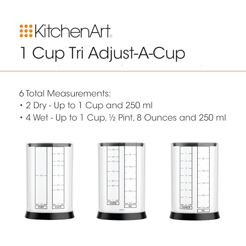 Set de vasos medidores ajustables 1 y 2 tazas miniatura 6