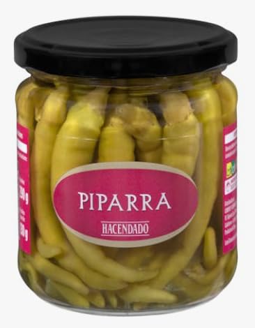 Piparra Guindillas Extra in Salamoia, Peperoncini Verdi Acidi Interi, 290g, Prodotto dalla Spagna, PACK 3
