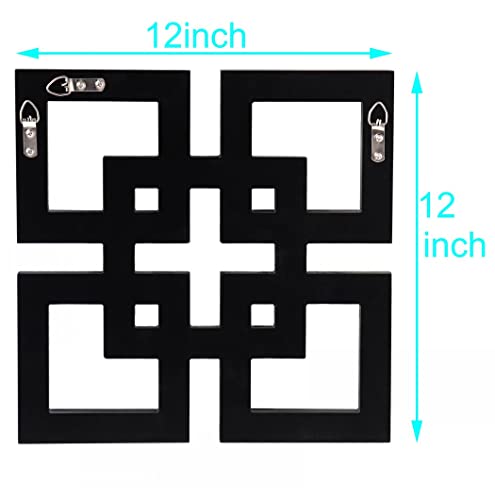 Qmdecor Square Mirrored Wall Decor Decorative Mirror 12X12 Inches Modern Fashion Diy Silver Wall-Mounted Mirrors #TOP6