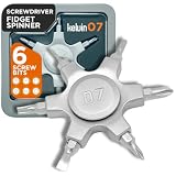 Kelvin Tools Kelvin 07 Fidget Spinner Multitool - Pocket Spinner Multi-Screwdriver with Six Chromoly Steel Heads, Multi Bit Screwdriver for Adults, Includes 2 Straight, 2 Phillips, 2 Torx Bits