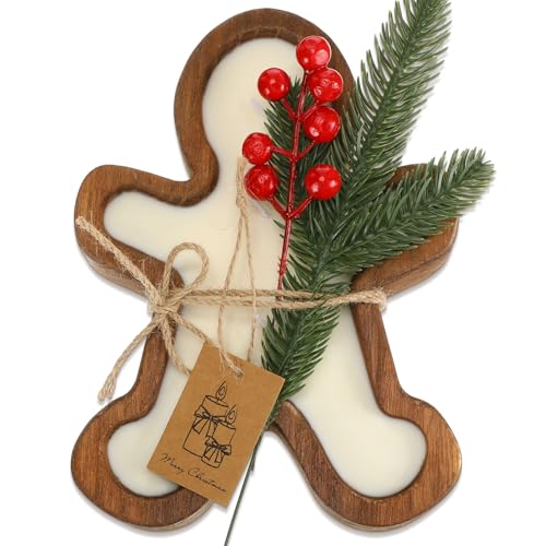 Wooden Candle Bowl Wood Dough Bowl 3 Wick