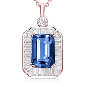 Women’s Necklace, Pendant Necklace for Women – Sterling Silver Birthstone Pendant, Perfect Anniversary, Birthday, or ‘I Love You’ Gift for Wife or Girlfriend, Timeless Jewelry She’ll Cherish