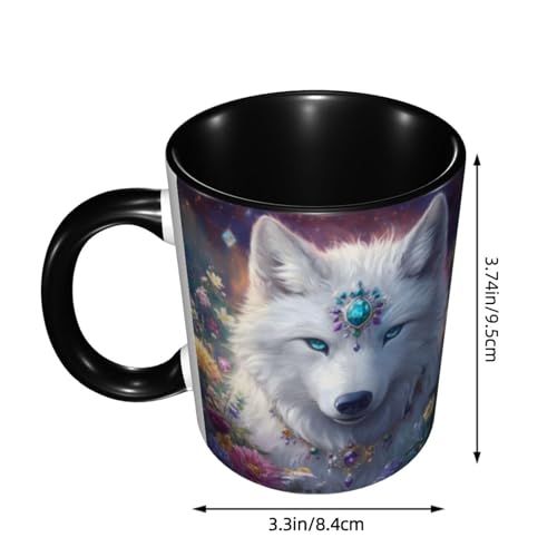 Taza de cerámica 11 oz para café y té miniatura 2