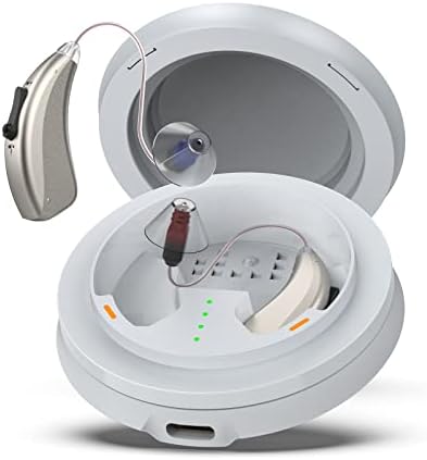 BSLLTER Rechargeable Hearing Aids with Three Modes, OTC Digital Hearing Aids Noise Cancelling for Seniors Hearing Loss, Receiver-In-Canal(RIC), Dual Microphone (Champagne)