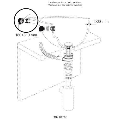 Wirquin 30718718 Intercalaire Trop Plin Ext, Weiß