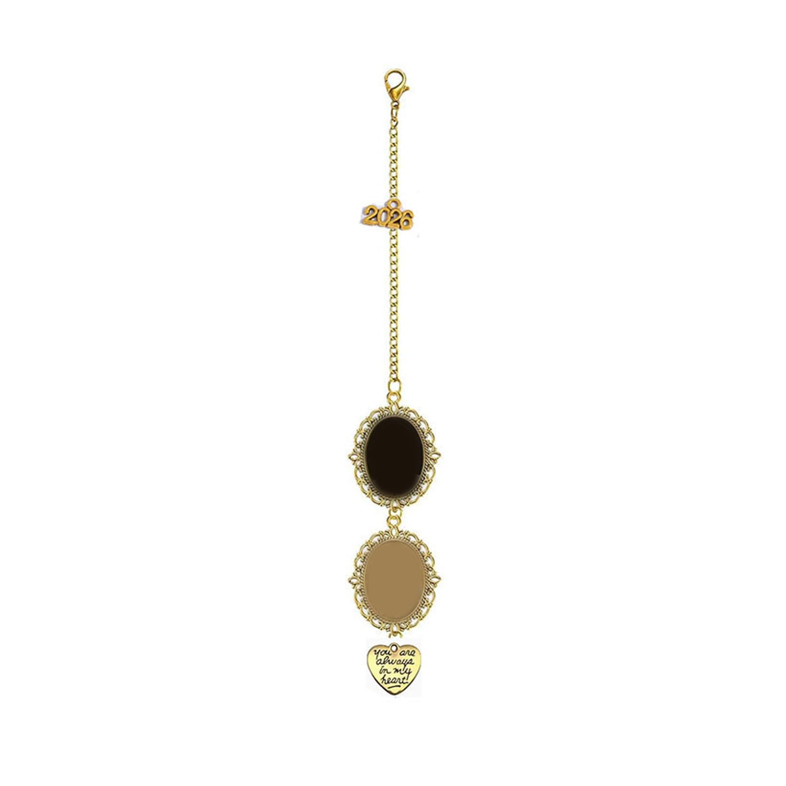 Academic Achievement Tassels Charm Graduation Hat Tassels Pendant with Alloy Photo Holder for School Commencement Event Academic Decoration Pendant
