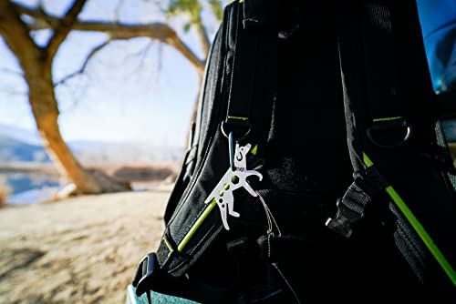 Image of UST Tool-a-Long Multi-Tool Carabiners with Durable, Compact Stainless Steel Construction for Hiking, Kayaking, Camping, Travel and Outdoor Survival