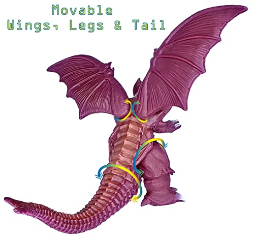 Twcare Destoroyah Vs Godzilla Destroyah Action Figures Toys, Movie Series Movable Joints King Of The Monsters Soft Vinyl, Travel Bag #TOP4