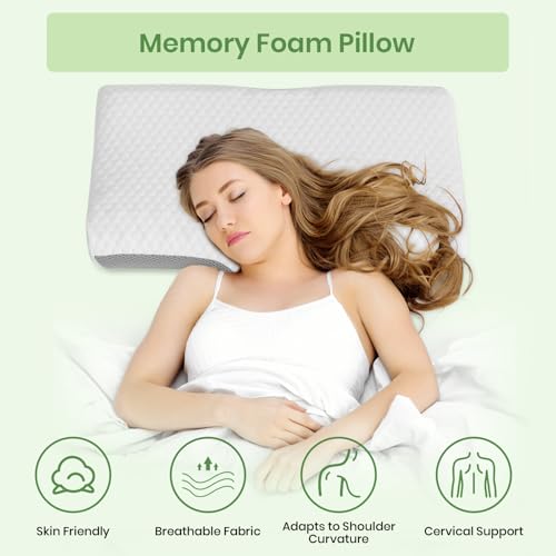 Oreiller en mousse à mémoire de forme ergonomique de qualité supérieure