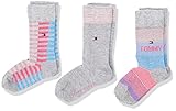 Tommy Hilfiger Unisex Kinder Sock Giftbox Classic Sock, light grey melange pink, 31-34