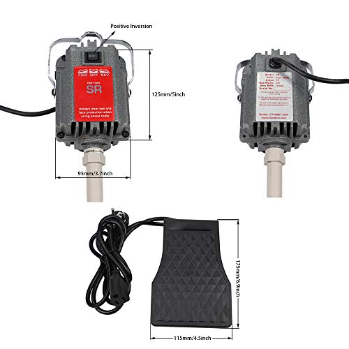 Image of YUEWO SR 220V /110V Mill Motor with Flexible Shaft Grinder Polishing Motor Jewelry Tool Equipment for Engraving Polishing Drilling Cutting