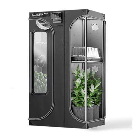 AC Infinity CLOUDLAB 632D – 2-in-1 Advance Grow Zelt 90 × 60 × 180 cm, 25 mm Stahlstangen, laborgetestet höchste Reflexion, größtes Sichtfenster, Montageplatte für Controller, Indoor Growing