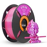 Hochgeschwindigkeits-PLA-Druckfilament, Seiden-Mehrfarbenkombination, geeignet für die meisten FDM-3D-Drucker,Dimensional Accuracy +/-0.02 mm,1KG (A-Lila + Rosenrot)