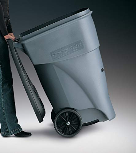 Rubbermaid Commercial Products FG9W2100GRAY Brute Rollout Plastic Trash/Garbage Can/Bin With Wheels thumb #6